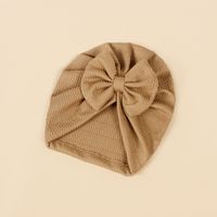 Baby Girl's Baby Boy's Simple Style Solid Color Bow Knot Baby Hat main image 5