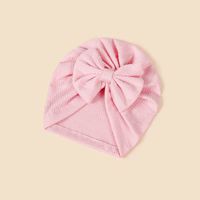 Baby Girl's Baby Boy's Simple Style Solid Color Bow Knot Baby Hat sku image 6