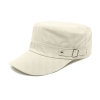 Men's Simple Style Solid Color Curved Eaves Military Hat main image 5