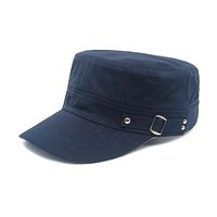 Men's Simple Style Solid Color Curved Eaves Military Hat sku image 2