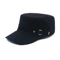 Men's Simple Style Solid Color Curved Eaves Military Hat main image 4