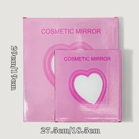 Simple Style Heart Shape Aluminum Mirror 1 Piece main image 5