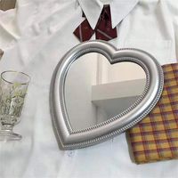 Simple Style Heart Shape Aluminum Mirror 1 Piece sku image 11