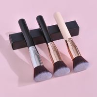 Simple Style Multicolor Artificial Fiber Wooden Handle Makeup Brushes main image 1