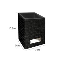 Elegant Plaid Pu Leather Storage Box sku image 4