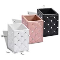 Elegant Plaid Pu Leather Storage Box main image 4