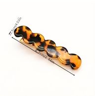 Simple Style Color Block Acetic Acid Sheets Plating Hair Clip main image 2