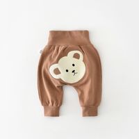 Cute Cartoon Bear Cotton Boys Pants sku image 5