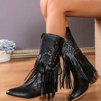 Women's Casual Solid Color Round Toe Classic Boots main image 2