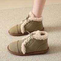 Women's Streetwear Solid Color Round Toe Cotton Shoes main image 1