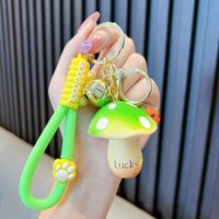 Cute Mushroom Resin Women's Bag Pendant Keychain sku image 3