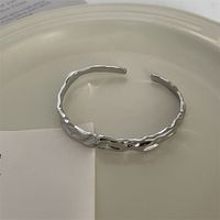Simple Style Solid Color Alloy Plating Unisex Bangle main image 5