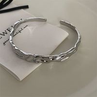 Simple Style Solid Color Alloy Plating Unisex Bangle main image 1