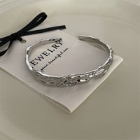 Simple Style Solid Color Alloy Plating Unisex Bangle main image 2