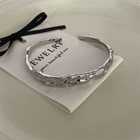 Simple Style Solid Color Alloy Plating Unisex Bangle main image 3