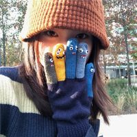 Unisex Cute Solid Color Gloves 1 Pair sku image 1