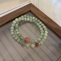 Sweet Geometric Color Block Freshwater Pearl Opal Glass Beaded Women's Bracelets main image 4