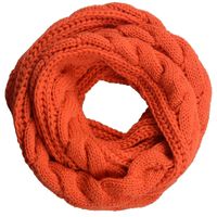 Unisex Vintage Style Solid Color Acrylic Scarf main image 3