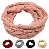 Unisex Vintage Style Solid Color Acrylic Scarf main image 1