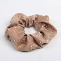 Vintage Style Solid Color Cloth Rhinestone Handmade Hair Tie sku image 4