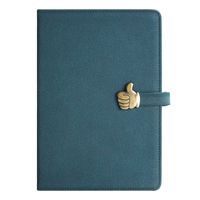 1 Piece Solid Color Class Learning Pu Leather Business Notebook sku image 2