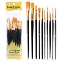 1 Set Solid Color Class School Wood Pastoral Watercolor Pen sku image 2