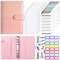 1 Set Solid Color Class School Paper Casual Loose Spiral Notebook main image 5