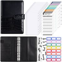 1 Set Solid Color Class School Paper Casual Loose Spiral Notebook main image 6