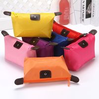 Classic Style Solid Color Nylon Square Makeup Bags main image 5