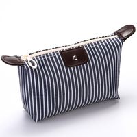 Classic Style Solid Color Nylon Square Makeup Bags sku image 13