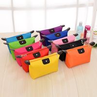 Classic Style Solid Color Nylon Square Makeup Bags main image 1