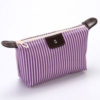 Classic Style Solid Color Nylon Square Makeup Bags sku image 12