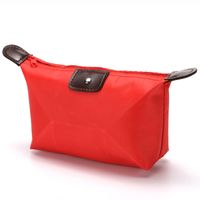 Classic Style Solid Color Nylon Square Makeup Bags sku image 2