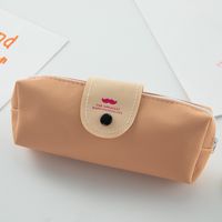 Solid Color Cloth Class Learning Pastoral Pencil Case sku image 2