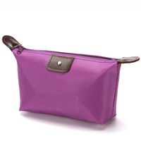 Classic Style Solid Color Nylon Square Makeup Bags sku image 3