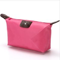 Classic Style Solid Color Nylon Square Makeup Bags sku image 10