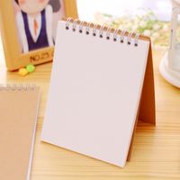 1 Piece Solid Color Class Learning Paper Retro Notebook main image 2
