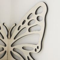 Cute Pastoral Butterfly Wood Ornaments Artificial Decorations main image 3