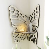 Cute Pastoral Butterfly Wood Ornaments Artificial Decorations main image 2