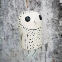 Cute Pastoral Owl Sheep Resin Pendant Artificial Decorations sku image 1