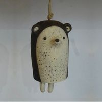 Cute Pastoral Owl Sheep Resin Pendant Artificial Decorations main image 3