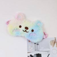 Cute Cartoon Cotton Plush Satin Eye Mask sku image 3