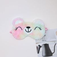 Cute Cartoon Cotton Plush Satin Eye Mask sku image 7