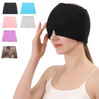 Modern Style Solid Color Lycra Elastic Fabric Eye Mask main image 3