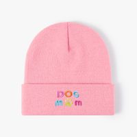 Unisex Basic Simple Style Letter Embroidery Eaveless Wool Cap main image 3