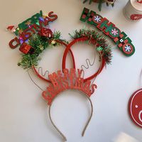 Women's Christmas Classic Style Christmas Tree Letter Cloth Resin Hair Band main image 3