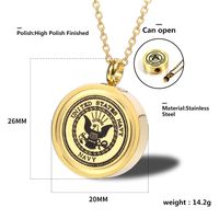 304 Stainless Steel 18K Gold Plated Hip-Hop Retro Plating Solid Color main image 2