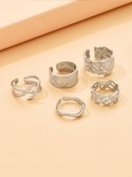 Basic Simple Style Solid Color White Gold Plated Gold Plated Alloy Wholesale Open Rings main image 7