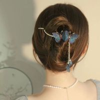 Women's Chinoiserie Elegant Retro Butterfly Synthetics Metal Plating Hair Clip main image 6