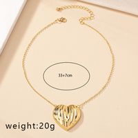 Ig Style Retro Roman Style Heart Shape Alloy Plating Women's Pendant Necklace main image 9